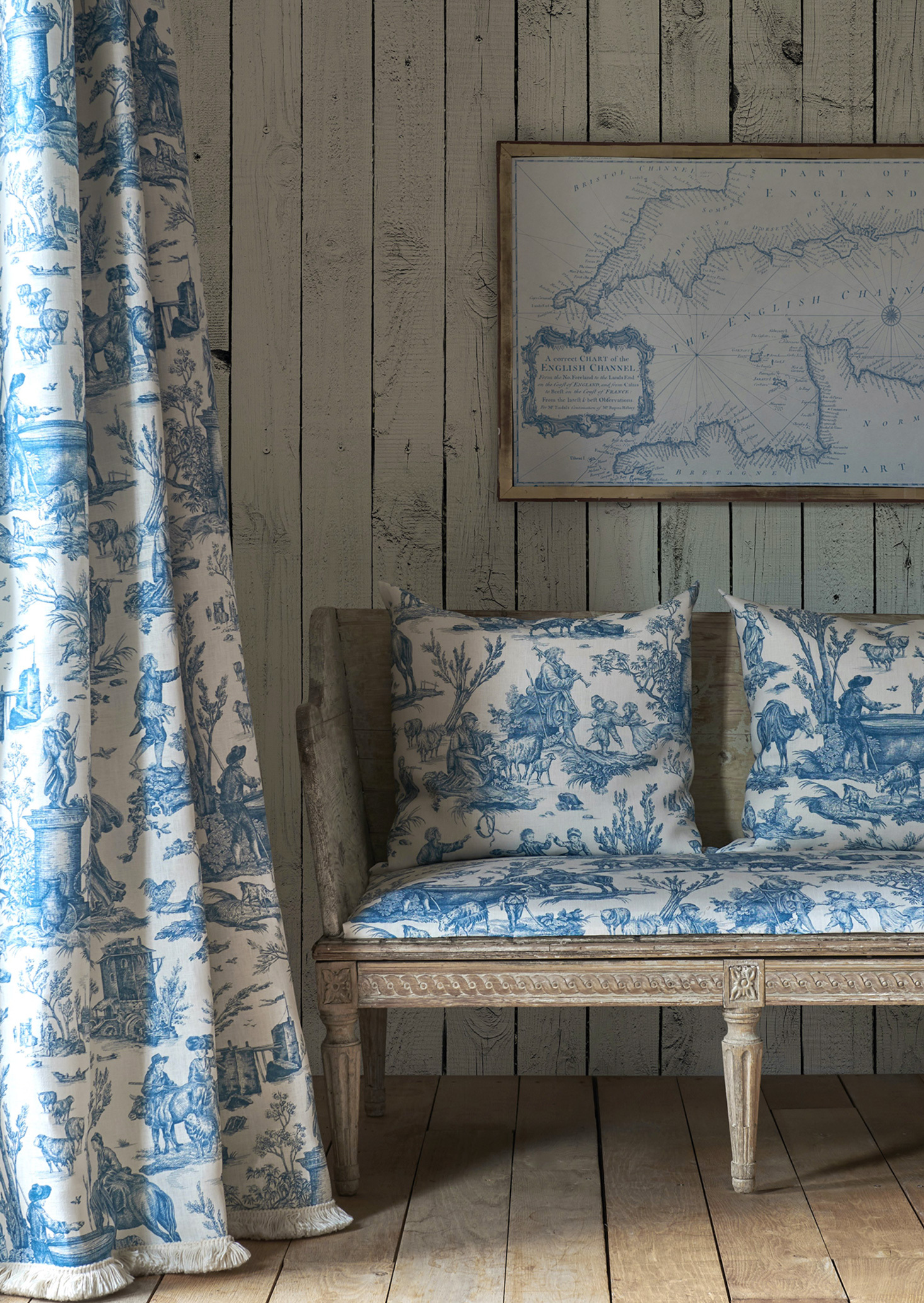 toile baptiste ciel living room lewis and wood